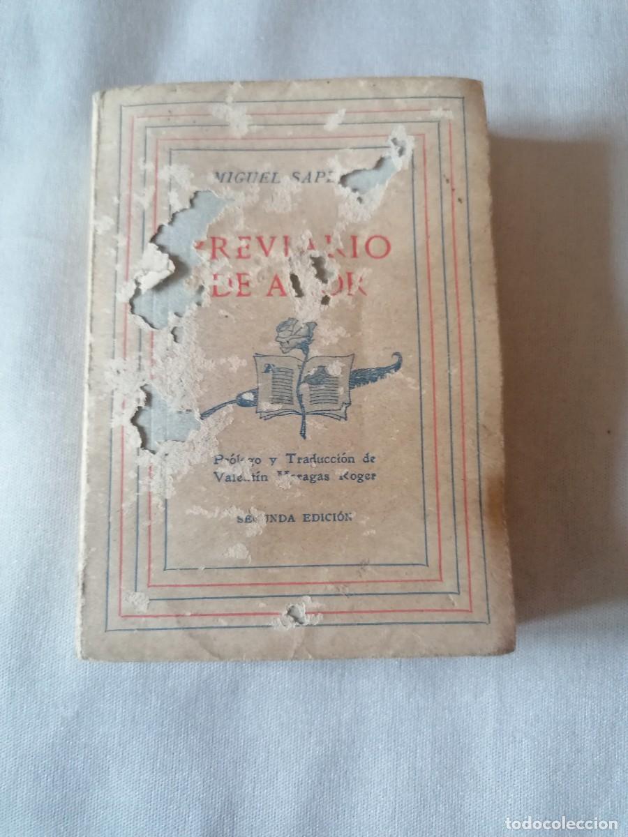 Libros de segunda mano: BREVIARIO DE AMOR * MIGUEL SAPERAS * ALTES 1942 * SEGUNDA EDICION * MINI LIBRO