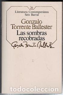 Libros de segunda mano: Las sombras recobradas, Gonzalo Torrente Ballester
