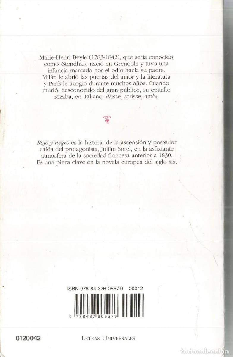 Libros de segunda mano: STENDHAL. ROJO Y NEGRO. CATEDRA - Foto 2