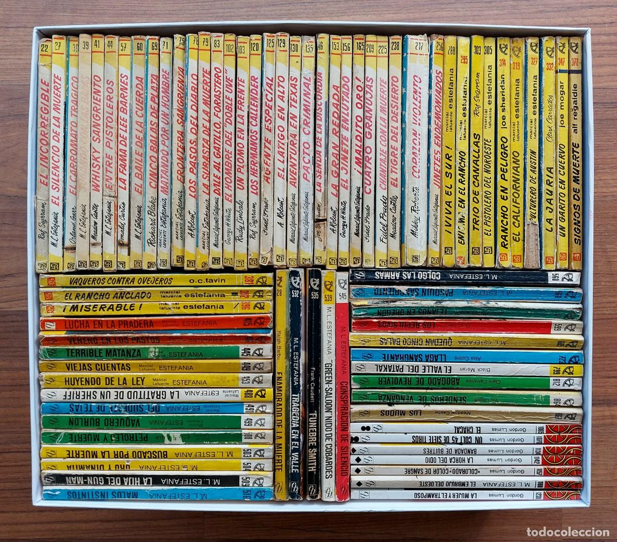 Gebrauchte B&uuml;cher: COLECCION CALIFORNIA OESTE BRUGUERA - LOTE 78 NOVELAS ANTIGUAS-BOLSILIBROS-PULP (BUEN ESTADO)