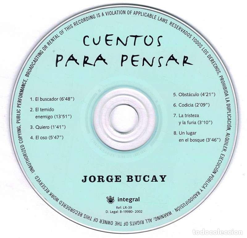 Libros de segunda mano: Jorge Bucay - Cuentos para pensar. CD audiolibro (s&oacute;lo disco)