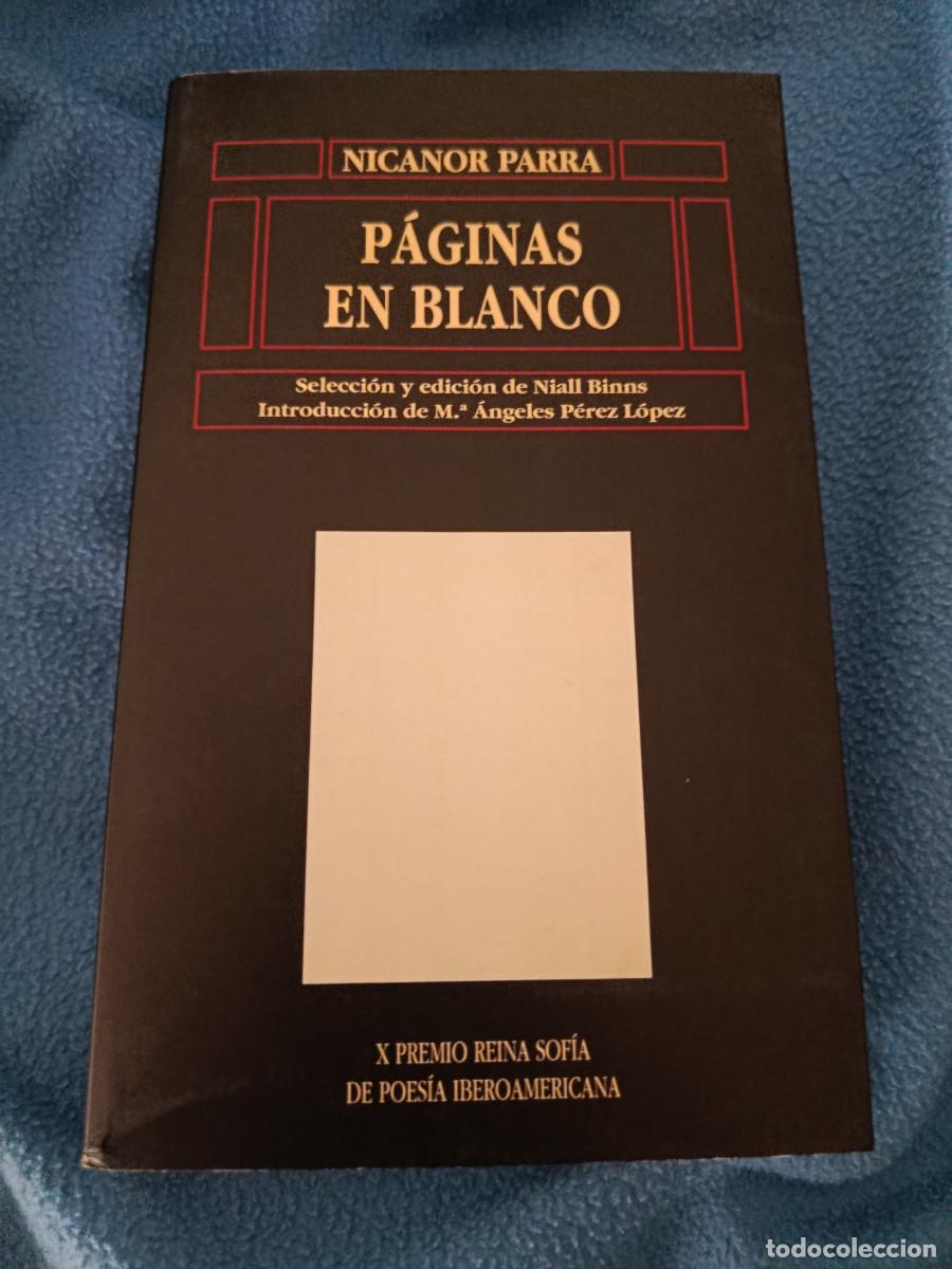 Libros de segunda mano: PAGINAS EN BLANCO NICANOR PARRA 2001