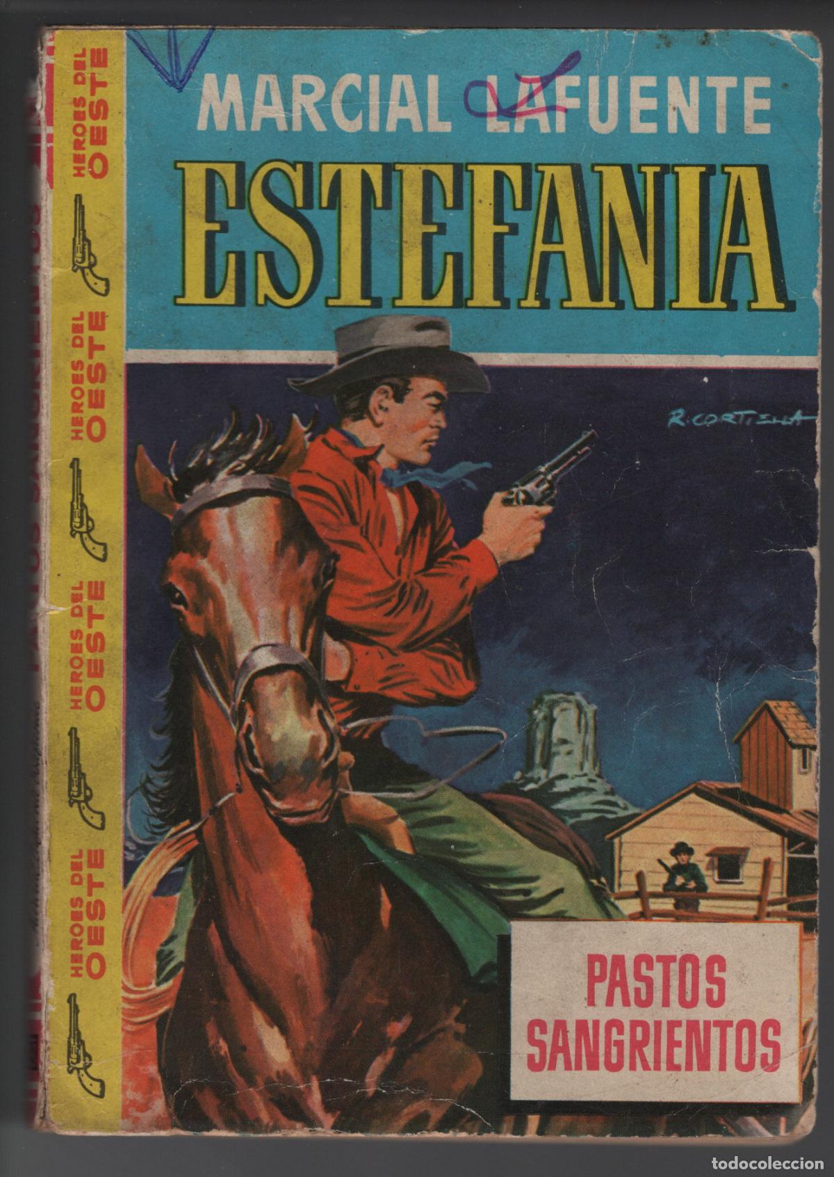 Livres d'occasion: HEROES DEL OESTE - PASTOS SANGRIENTOS - ESTEFANIA - BOLSILIBRO BRUGUERA - MARILYN MONROE CONTRAPORTA