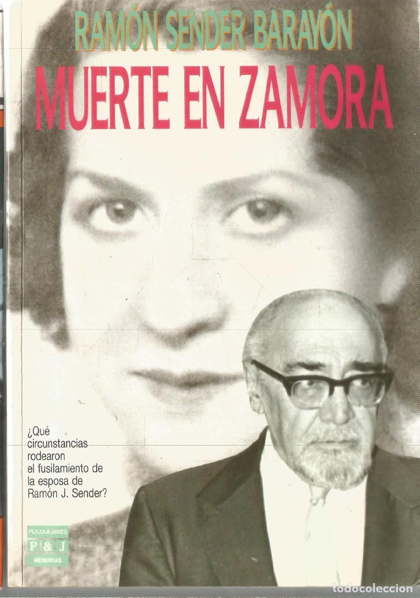 Libros de segunda mano: RAMON SENDER BARAYON. MUERTE EN ZAMORA. PLAZA JANES. PRIMERA EDICION