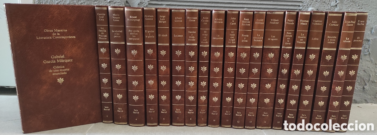 Libros de segunda mano: Colecci&oacute;n Obras Maestras Literatura Contempor&aacute;nea. Lote 20 libros. Seix Barral