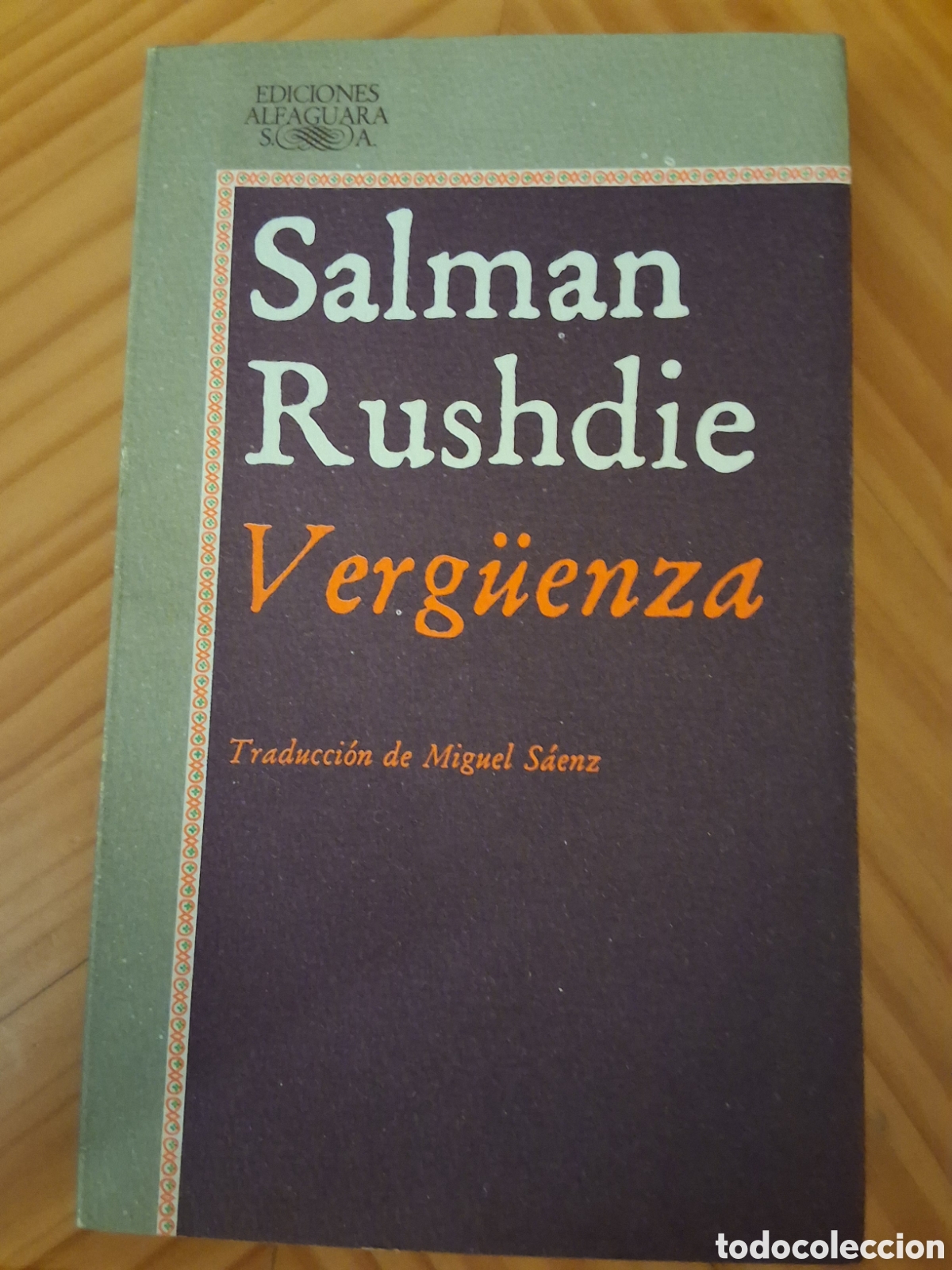 Libros de segunda mano: Verguenza libro de Salman Rushdie a&ntilde;o 1985 edita alfaguara