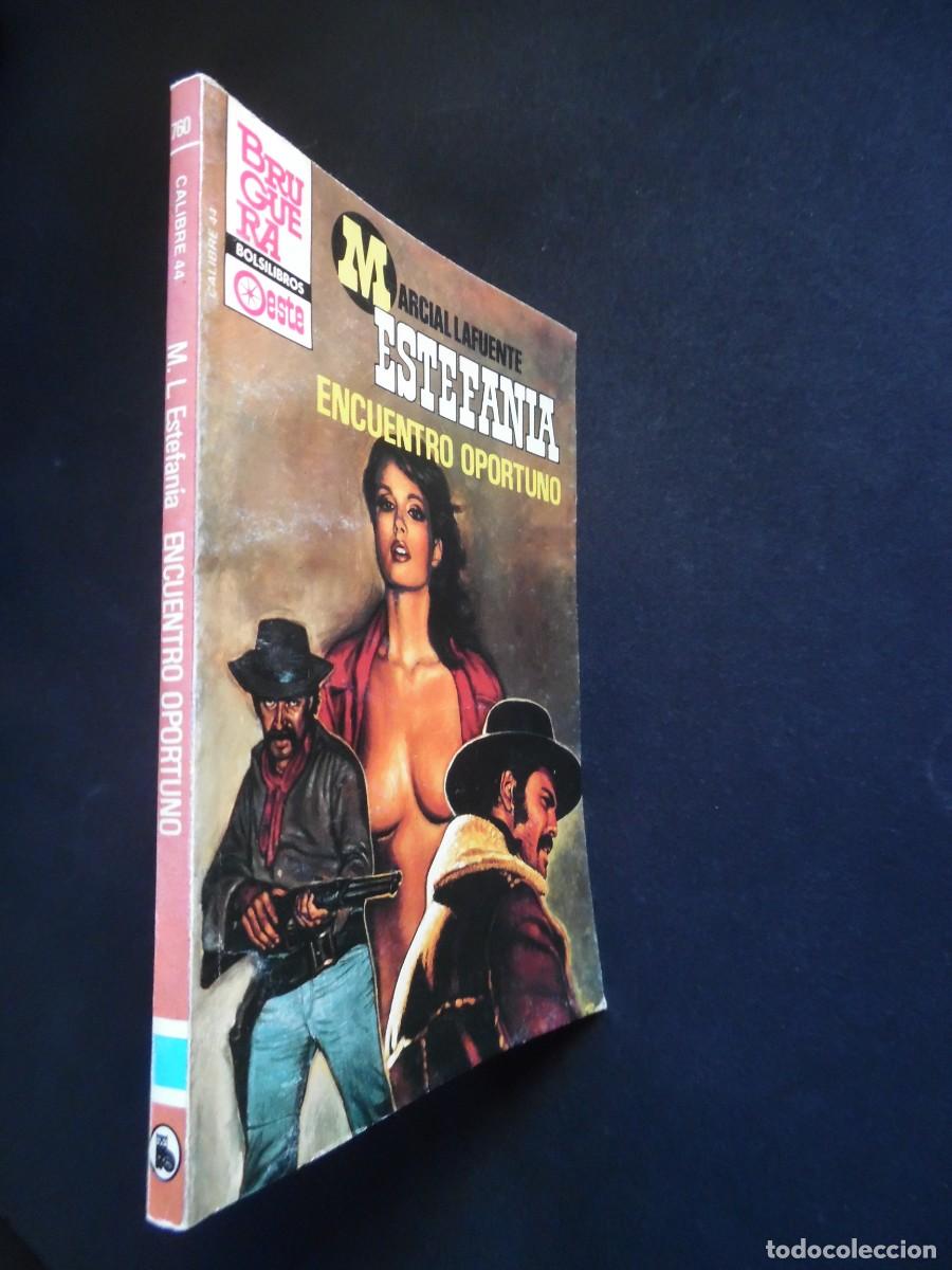 Libros de segunda mano: Encuentro oportuno, una novela del Oeste de Marcial Lafuente Estefan&iacute;a. Bruguera Calibre 44, n&ordm; 760