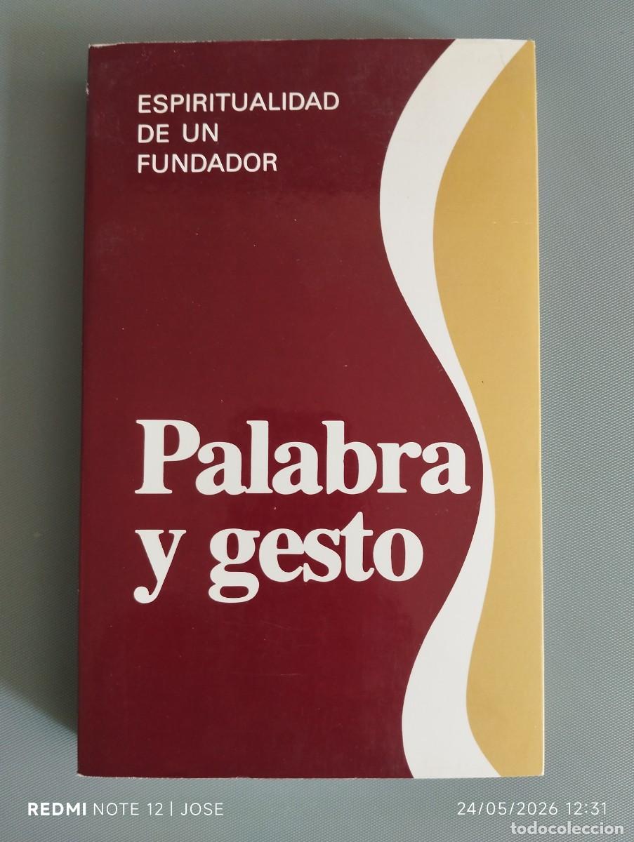 Libros de segunda mano: Libro Palabras y gesto. -581 religion