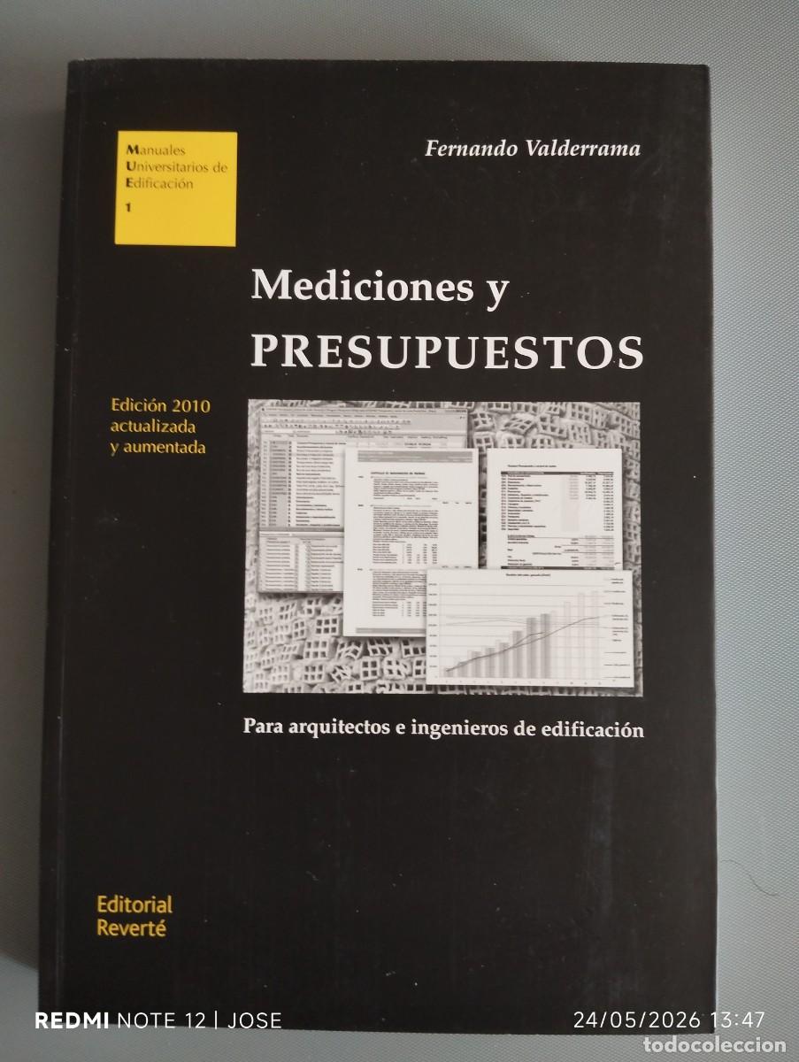 Libros de segunda mano: Libro - mediciones y presupuestos - 581