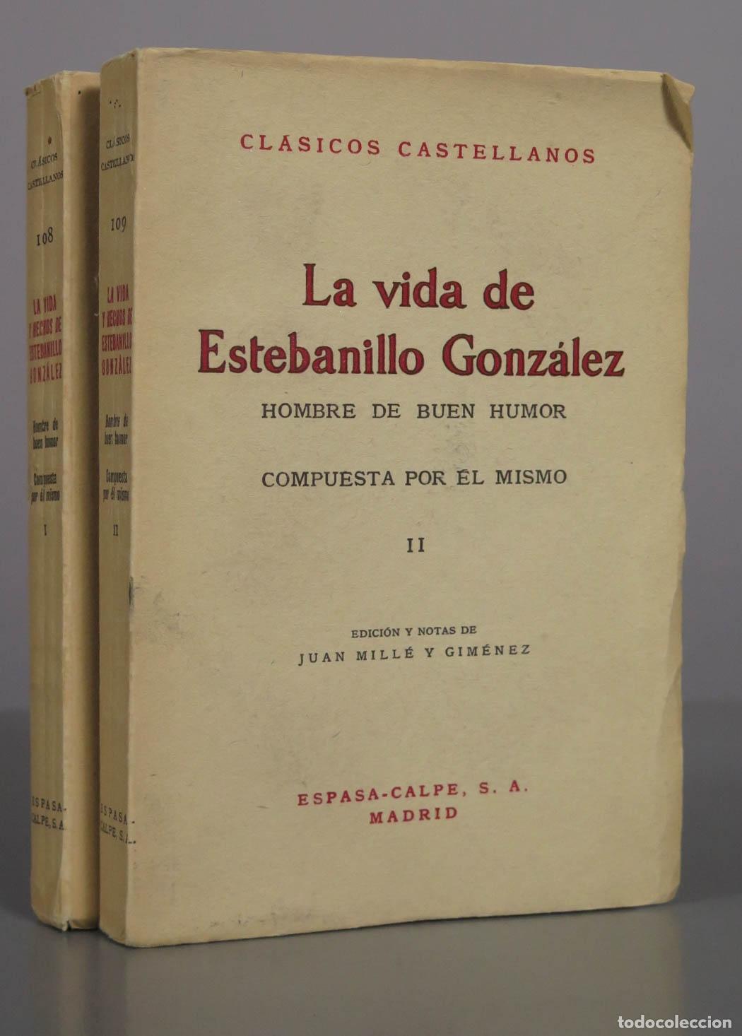 Libros de segunda mano: La vida de Estebanillo Gonz&aacute;lez, hombre de buen humor - 2 tomos - clasicos castellanos