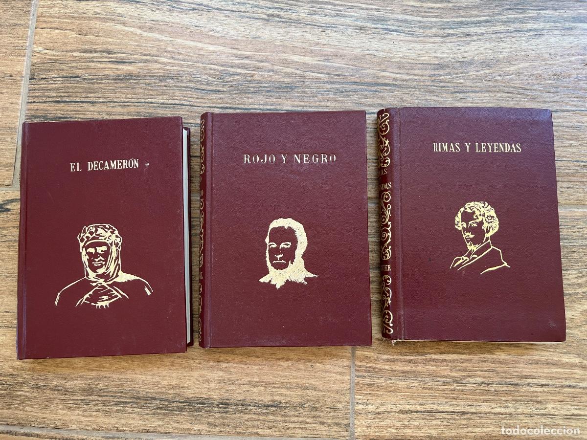 Libros de segunda mano: EDITOR P&Eacute;REZ DEL HOYO - DECAMERON + RIMAS Y LEYENDAS + ROJO Y NEGRO