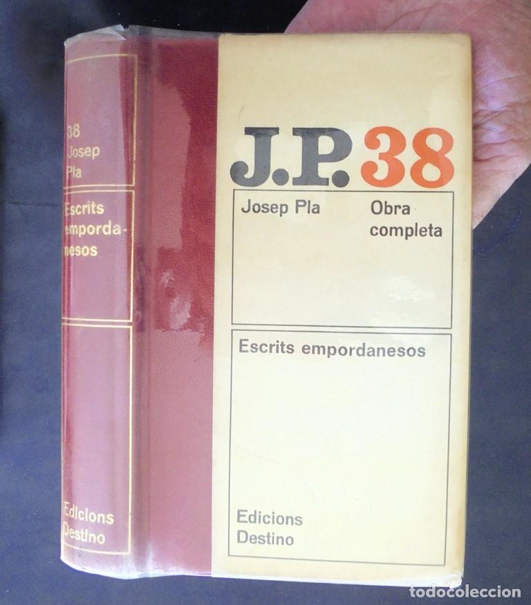 Libros de segunda mano: Escrits empordanesos. Josep Pla Obra completa, 38 1980 1a ed. Destino