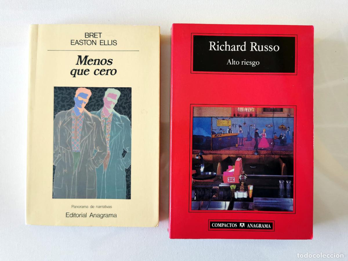 Libros de segunda mano: Menos que cero. Bret Easton Ellis + Alto Riesgo. Richard Russo.