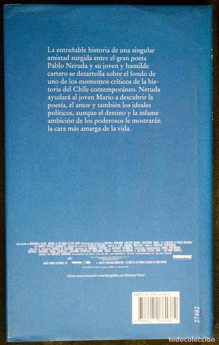 Libros de segunda mano: EL CARTERO DE NERUDA, de Antonio Skármeta. - Foto 2