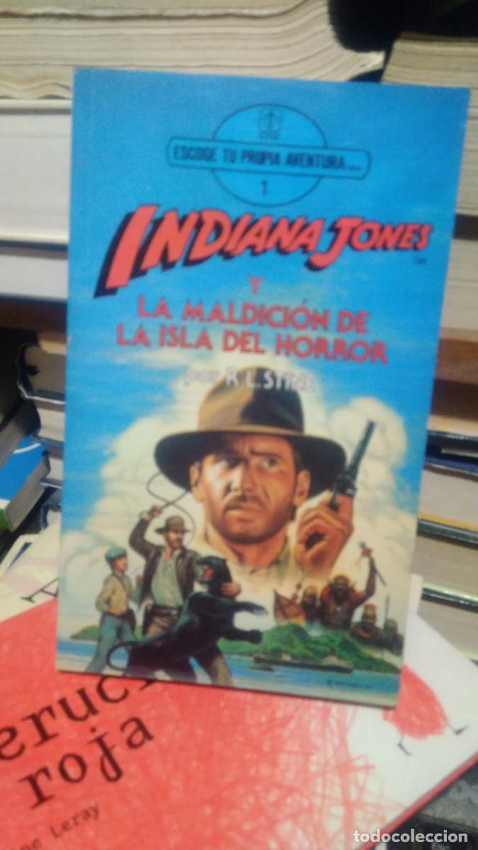 Libros de segunda mano: Indiana Jones y la malicion de la isla el horroe R.L. Stine