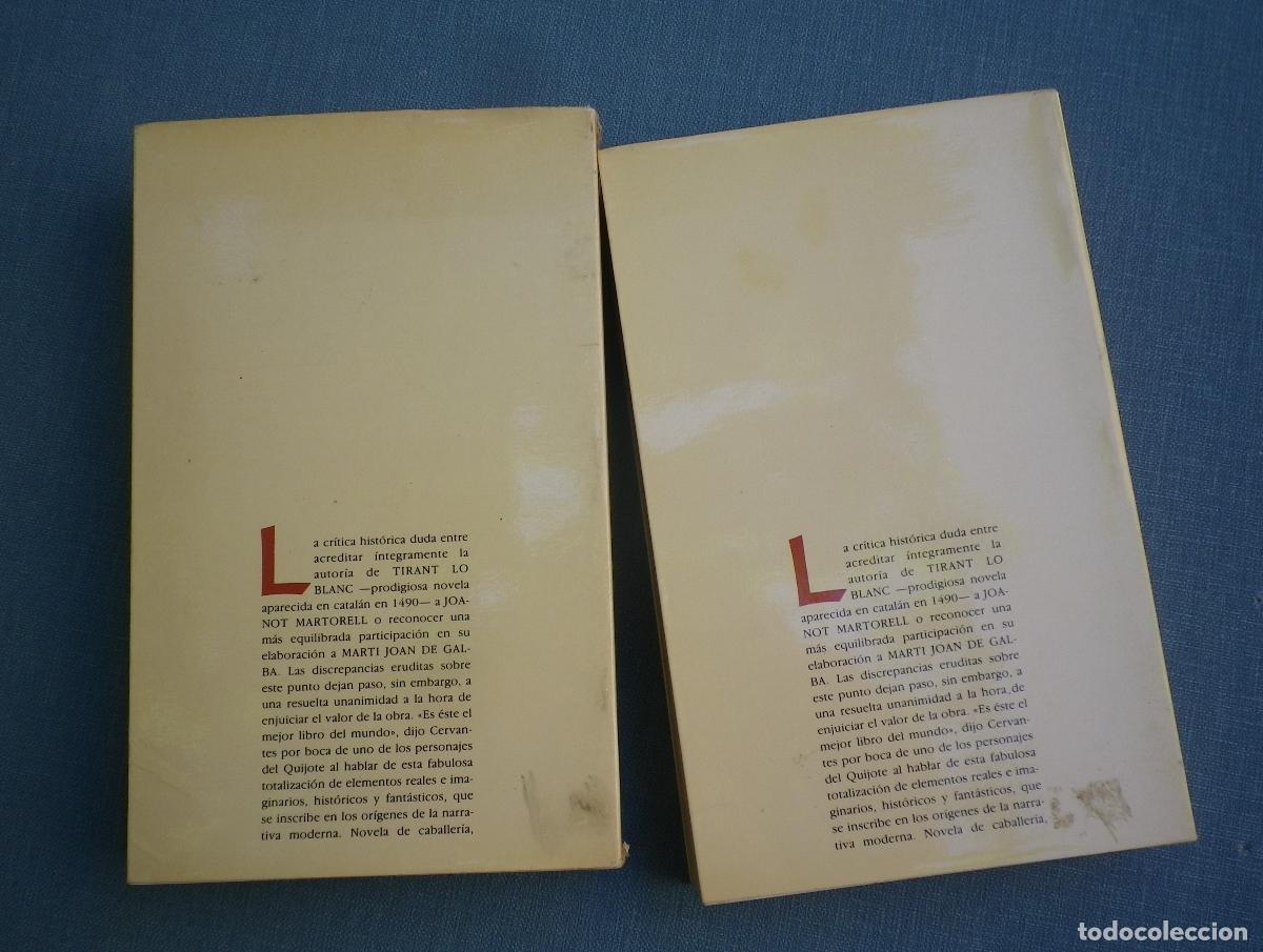 Libros de segunda mano: Tirant lo Blanc, dos tomos - Foto 2