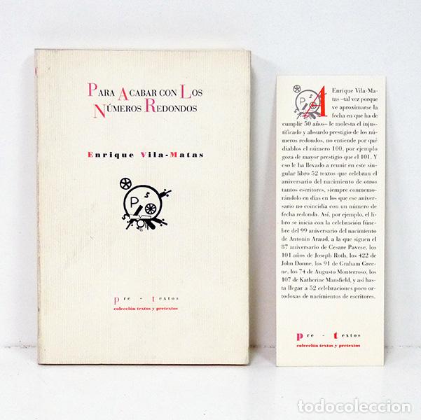 Libros de segunda mano: VILA-MATAS (Enrique). Para acabar con los n&uacute;meros redondos