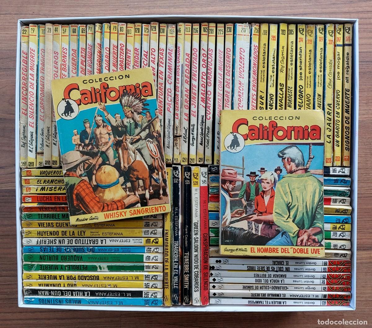 Libros de segunda mano: COLECCION CALIFORNIA OESTE BRUGUERA - LOTE 78 NOVELAS ANTIGUAS-BOLSILIBROS-PULP (BUEN ESTADO)