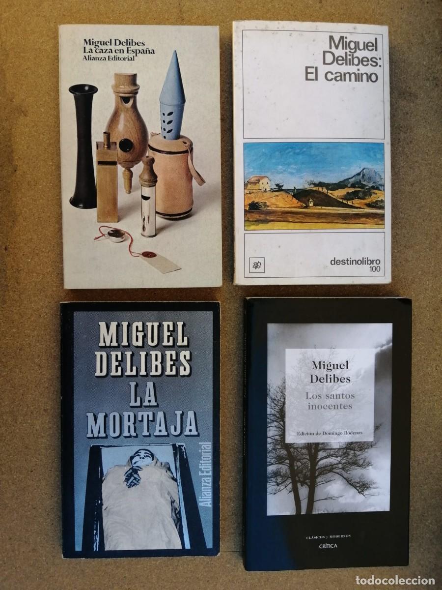 Libros de segunda mano: LA CAZA EN ESPA&Ntilde;A - LOS SANTOS INOCENTES - EL CAMINO - LA MORTAJA (MIGUEL DELIBES)