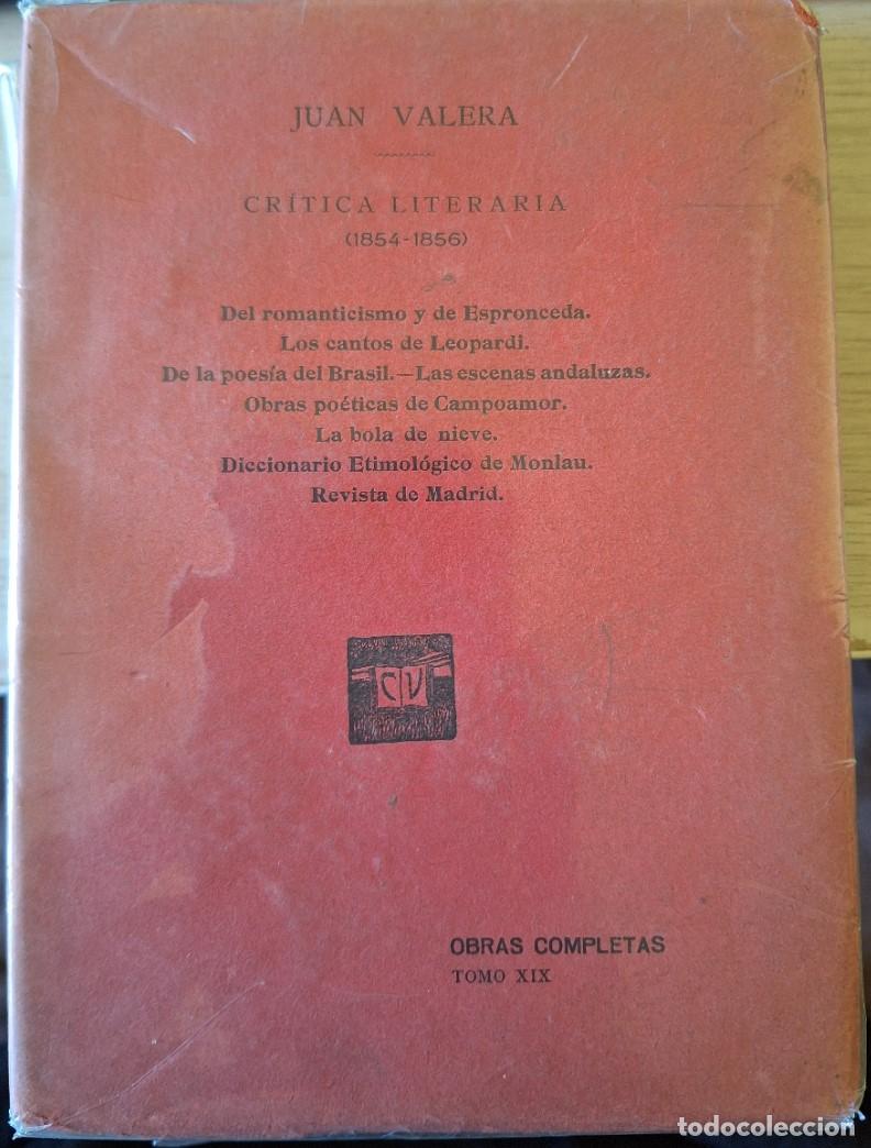 Libros de segunda mano: CRITICA LITERARIA (1854 - 1856). DEL ROMANTICISMO Y DE ESPRONCEDA. LOS CANTOS DE LEOPARDI. DE LA POE