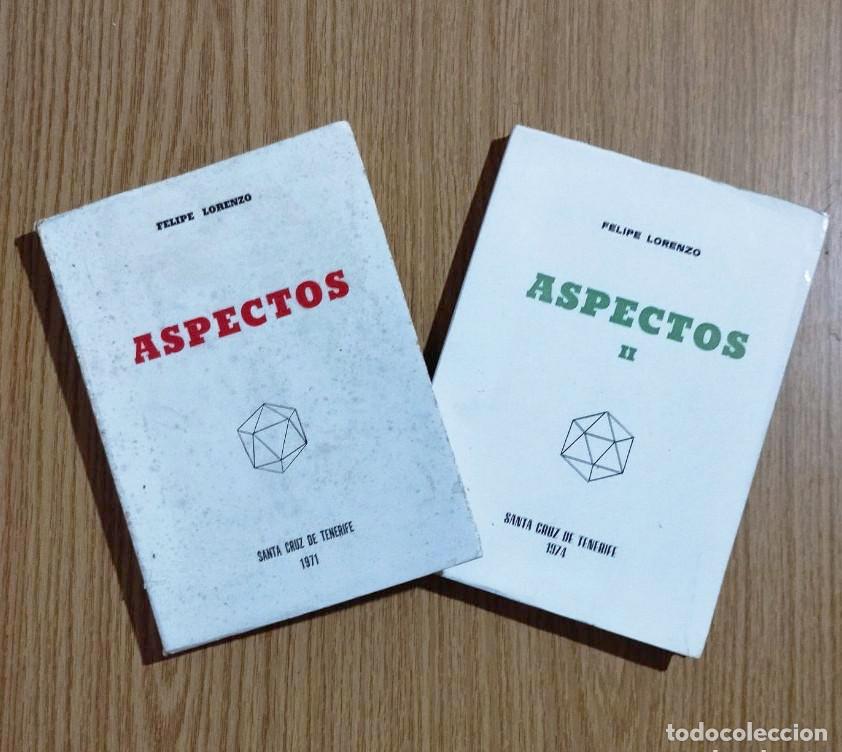Libros de segunda mano: Libros ASPECTOS I y II | FELIPE LORENZO| 1971 y 1974 | Tenerife - Canarias
