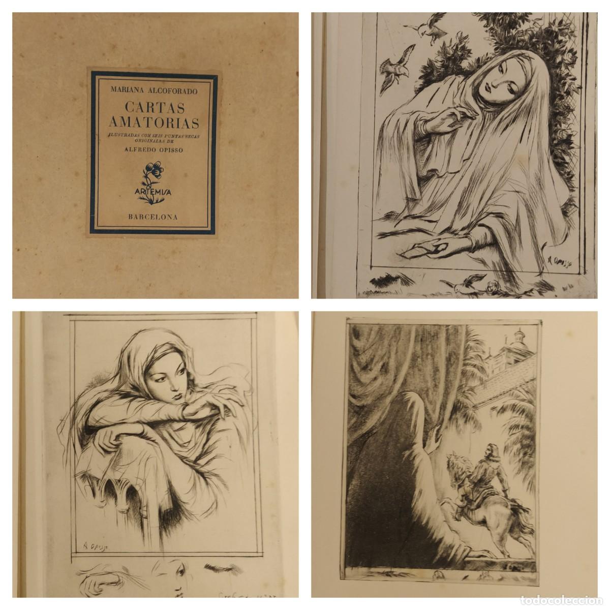 Libros de segunda mano: MARIANA ALCOFORADO - CARTAS AMATORIAS - LIBRO - CON GRABADOS DE ALFREDO OPISSO - VER FOTOS