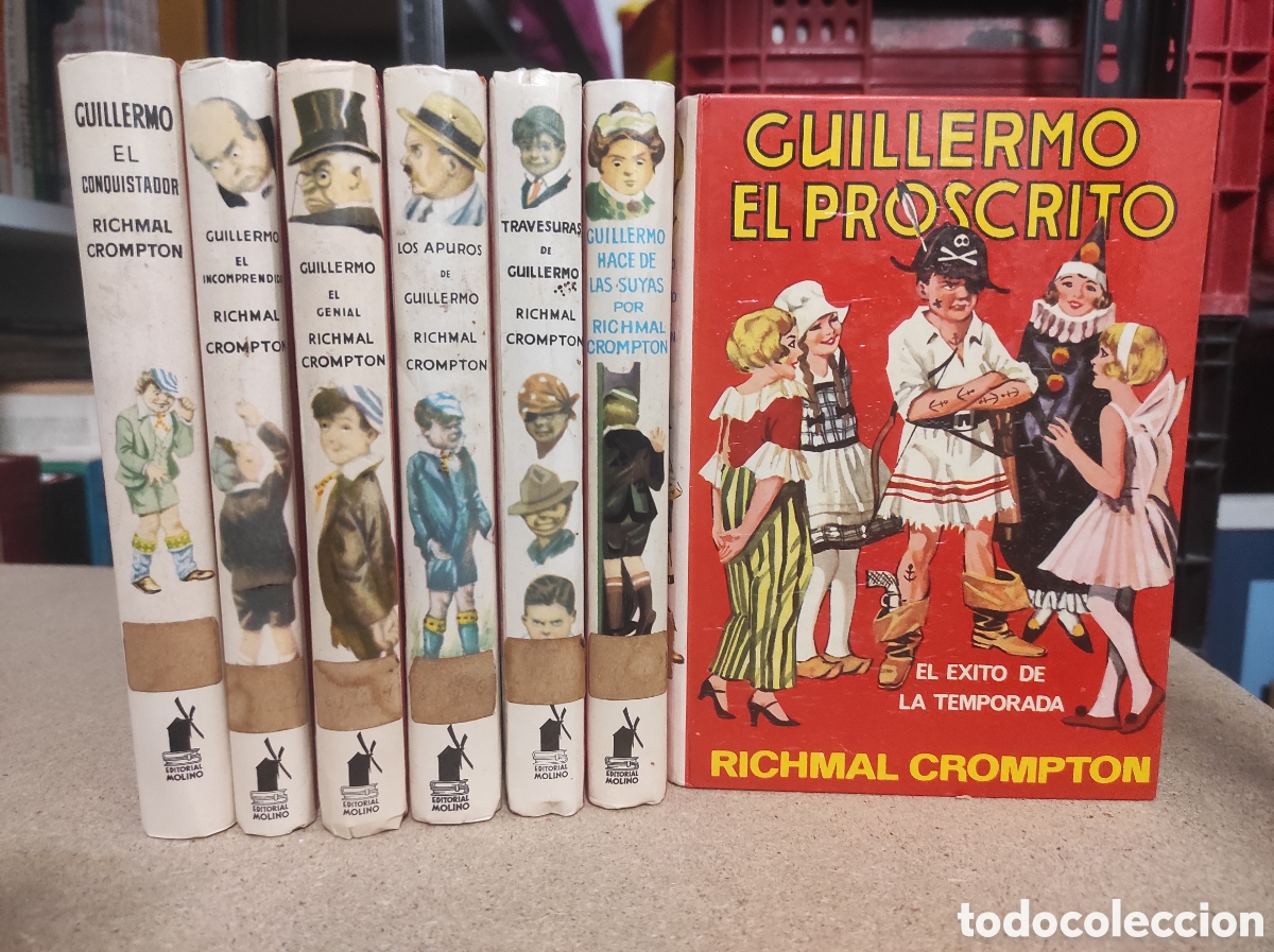 Second hand books: Lote de 7 novelas Richmal Cromptom. Guillermo . Editorial Molino