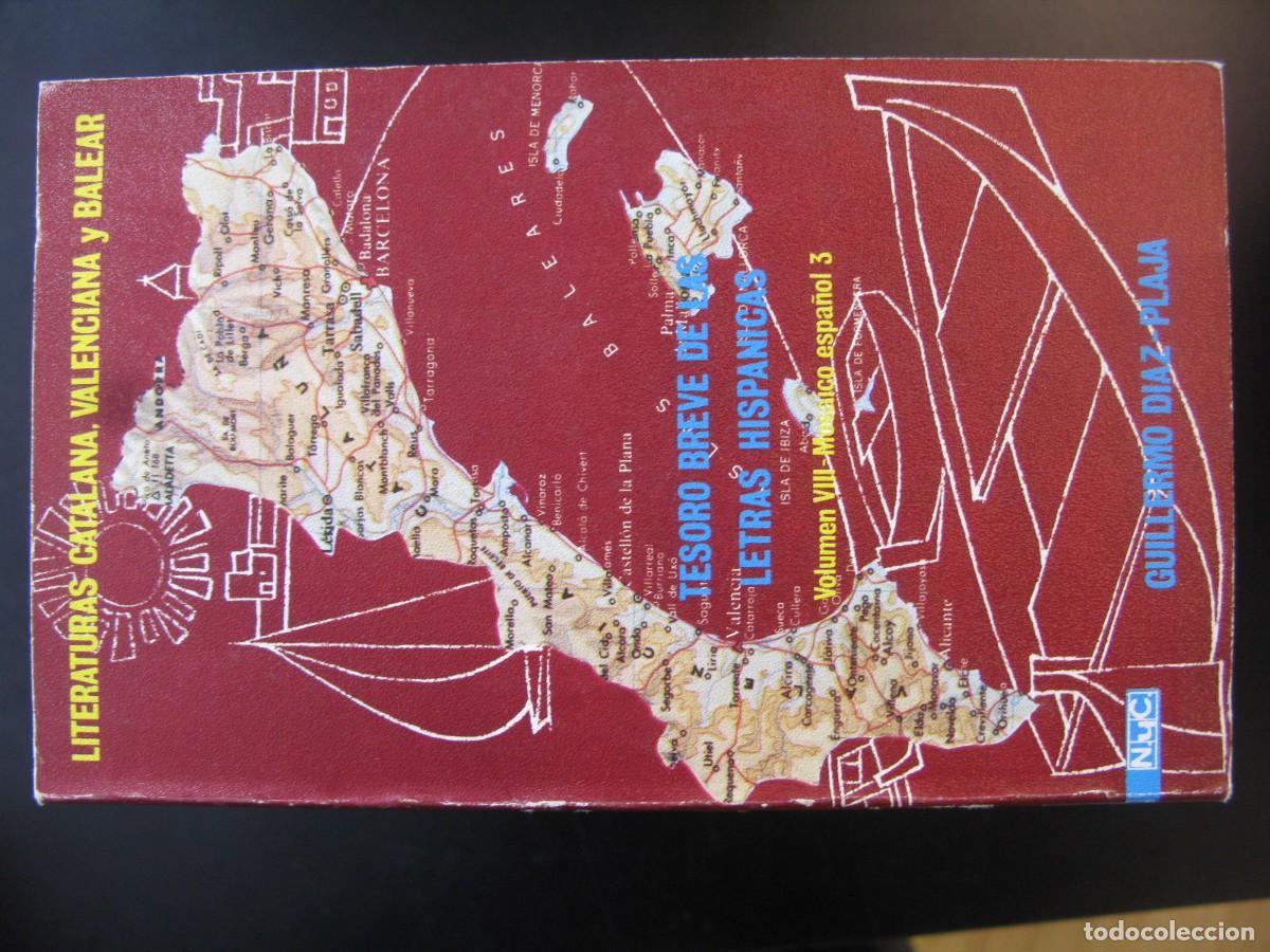 Libros de segunda mano: Tesoro breve de las letras Hispanicas VIII. Literaturas catalana, valenciana y balear - Guillermo D&iacute;