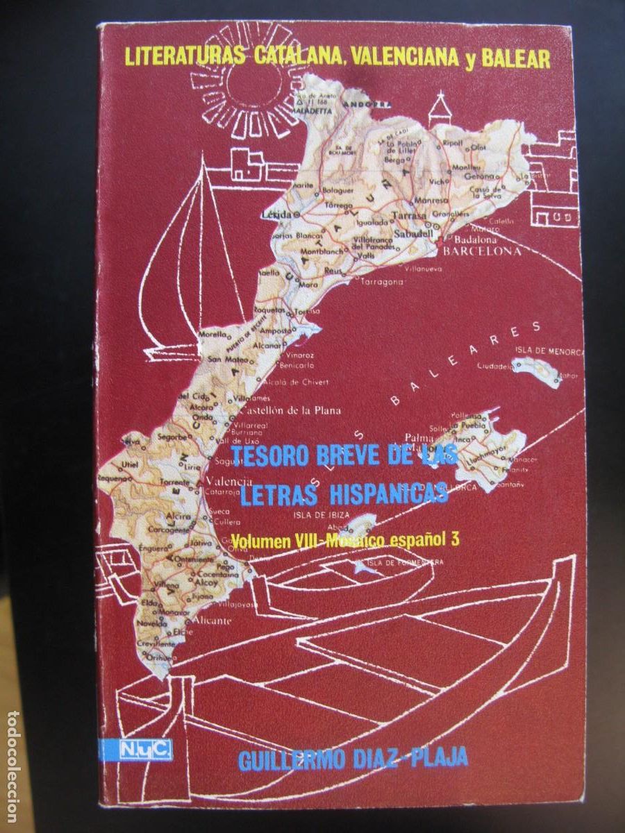 Second hand books: Tesoro breve de las letras Hispanicas VIII. Literaturas catalana, valenciana y balear - Guillermo D&iacute;