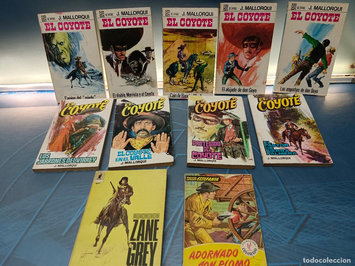 Libros de segunda mano: 11 novelas Pulp EL COYOTE, J.mallorqui y mas