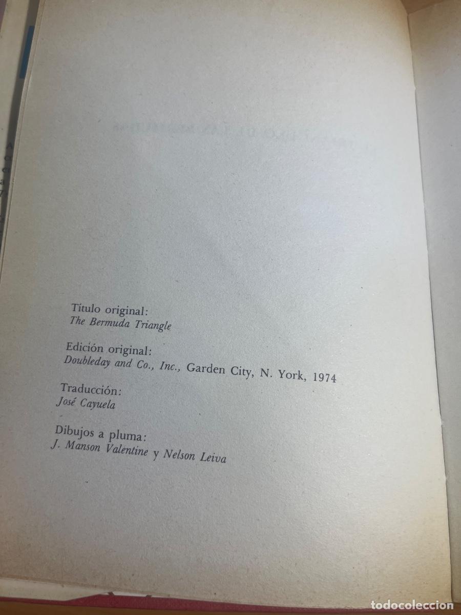 Libros de segunda mano: Libro El tri&aacute;ngulo de las Bermudas | Charles Berlitz | 1974 - Foto 3