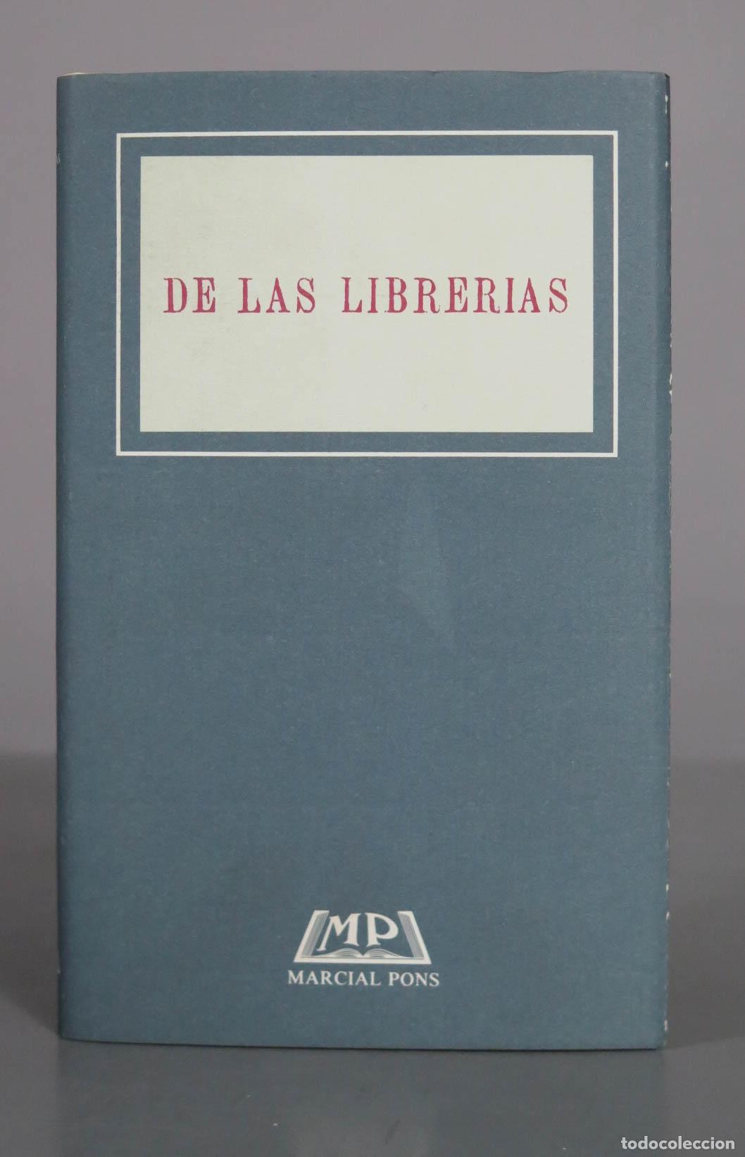 Libros de segunda mano: De las librer&iacute;as - Diego de Arze - Marcial Pons