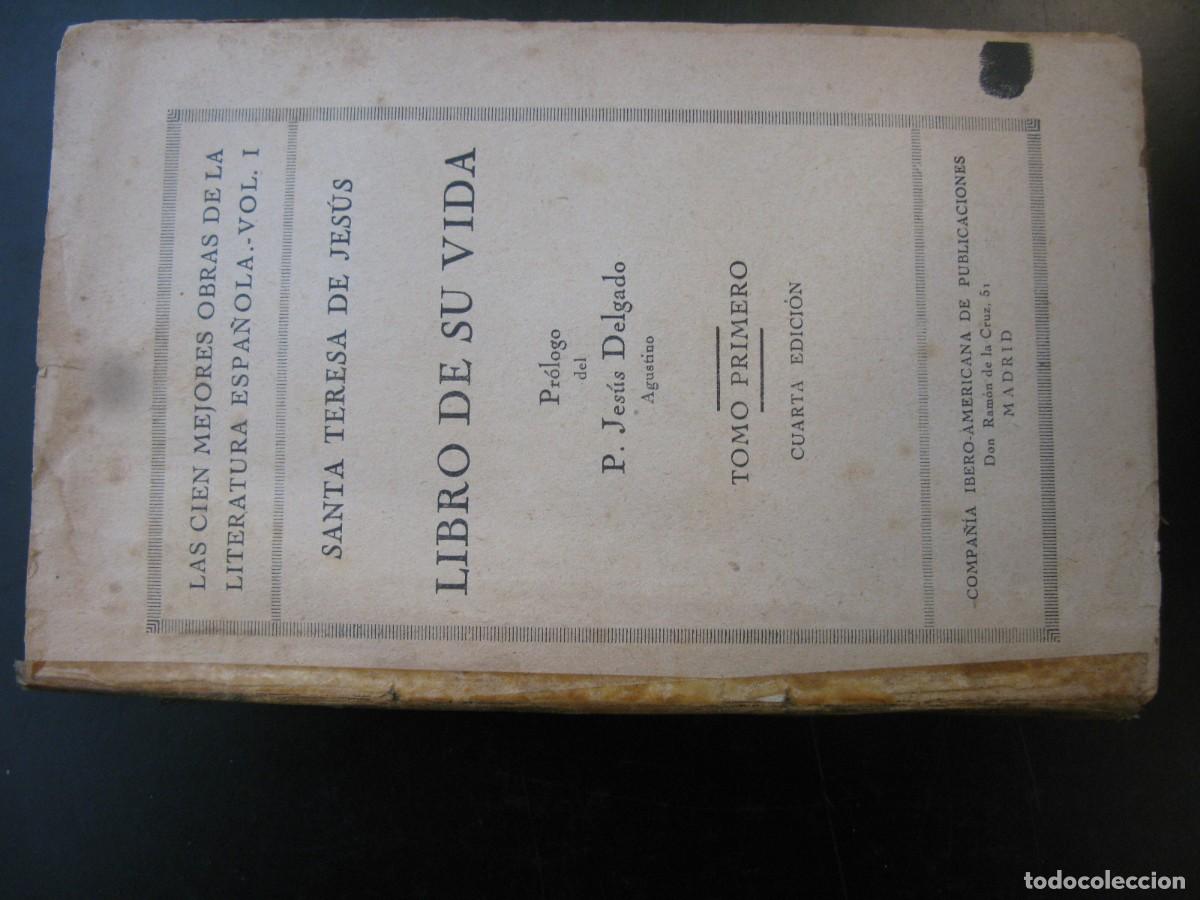 Libros de segunda mano: LIBRO DE SU VIDA SANTA TERESA DE JESUSS TOMO PRIMERO