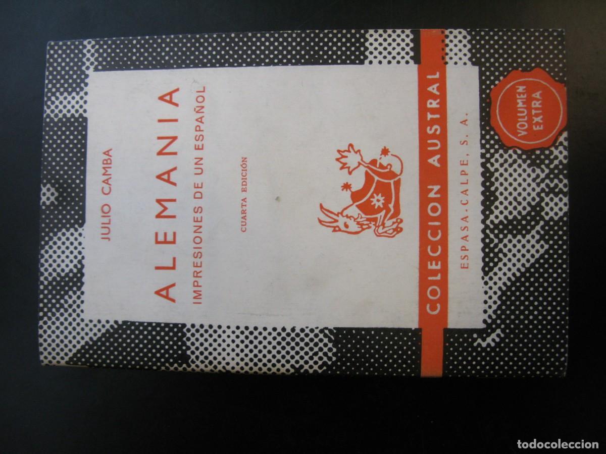 Libros de segunda mano: Alemania. Impresiones de un espa&ntilde;ol. Julio Camba.