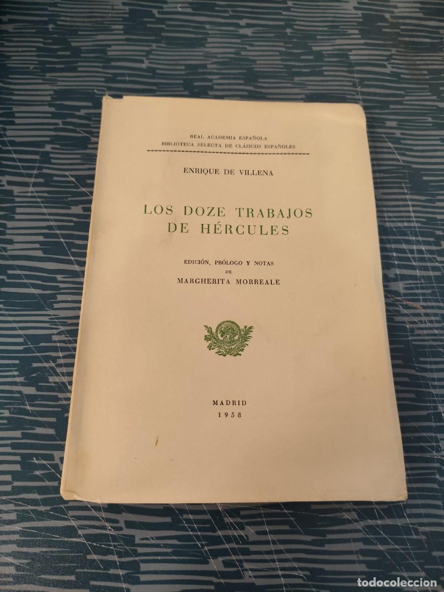 Libros de segunda mano: LOS DOZE TRABAJOS DE H&Eacute;RCULES, ENRIQUE DE VILLENA,MADRID,1958,144 P&Aacute;GINAS.