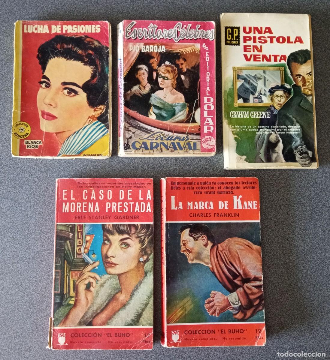 Libros de segunda mano: Lote libros Colecci&oacute;n Azucena Lucha De Pasiones Escritores C&eacute;lebres P&iacute;o Baroja