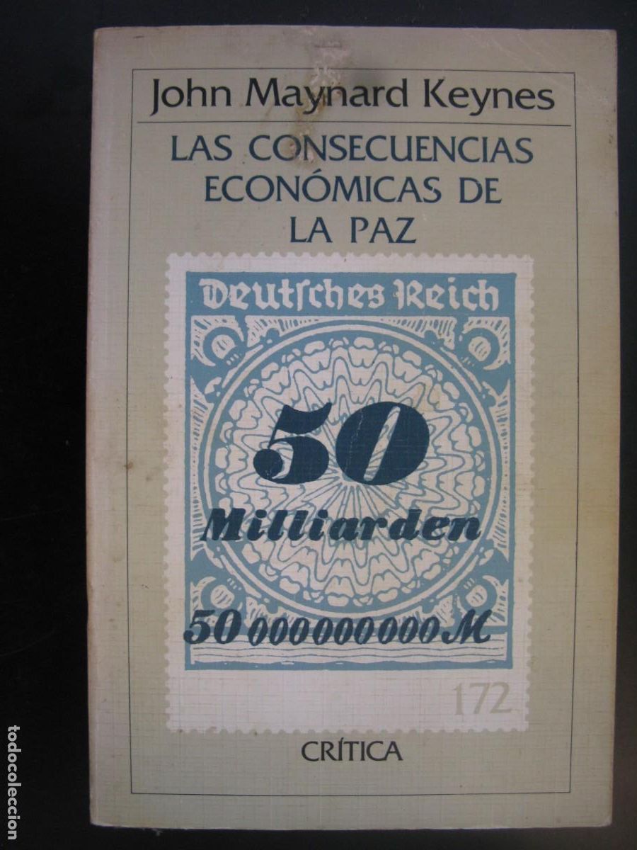 Libros de segunda mano: Las consecuencias econ&oacute;micas de la paz. John Maynard Keynes. Cr&iacute;tica