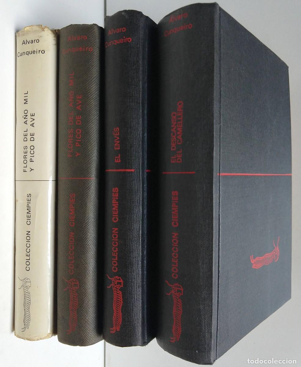 Libros de segunda mano: LOTE &Aacute;lvaro Cunqueiro - Enves, el descanso del camellero, flores.. - col. Ciempies