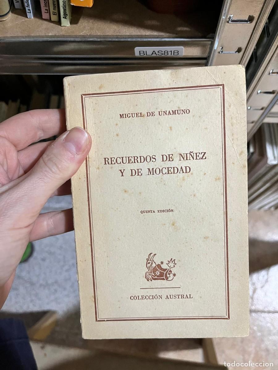 Libri di seconda mano: BLAS81B &ndash; Miguel de Unamuno &mdash; Recuerdos de ni&ntilde;ez y de mocedad &mdash; Espasa-Calpe (Colecci&oacute;n Austral).