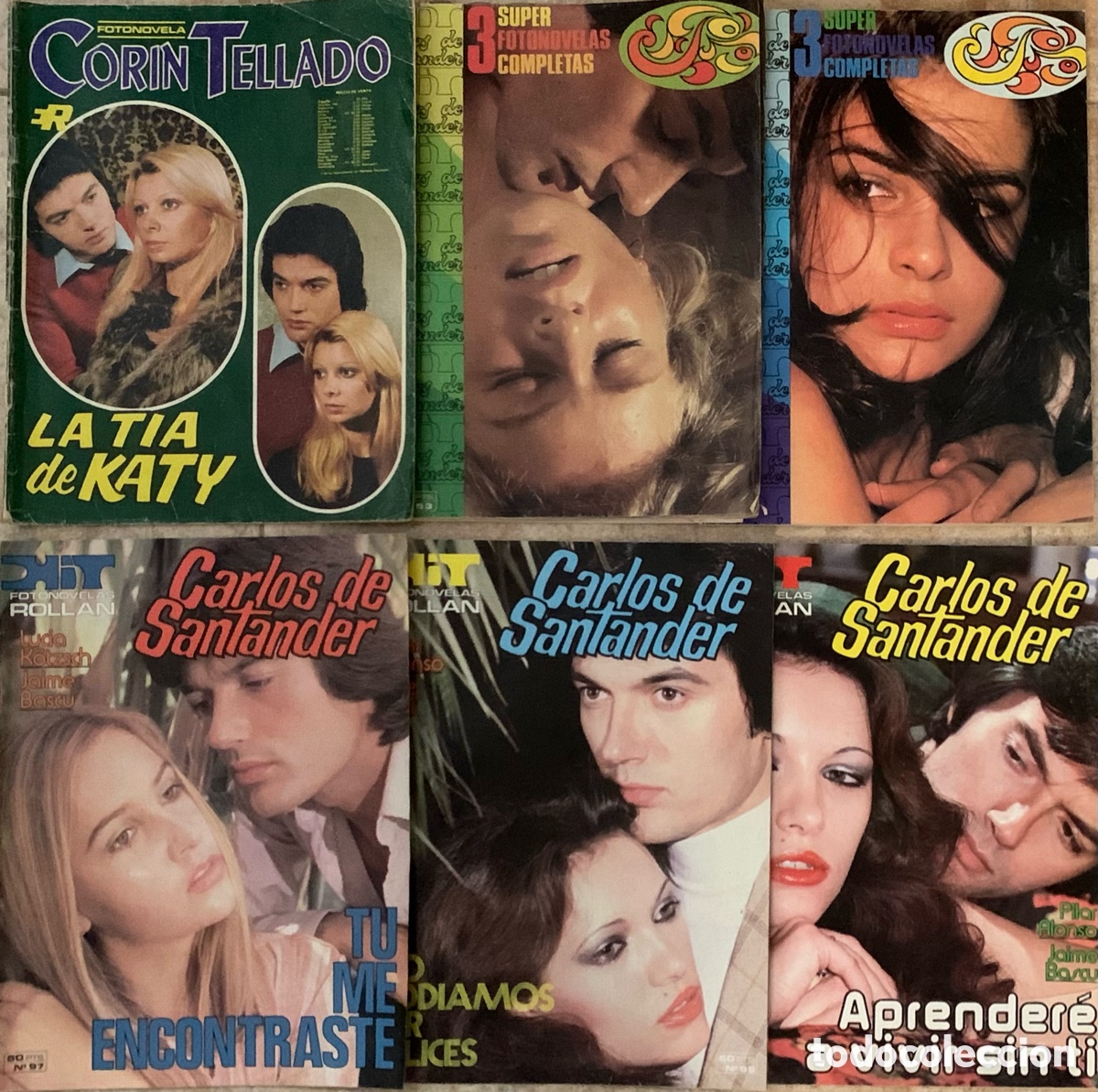 Libros de segunda mano: LOTE FOTONOVELAS REVISTAS CARLOS SANTANDER CORIN TELLADO AMOR ROMANTICAS ROLLAN