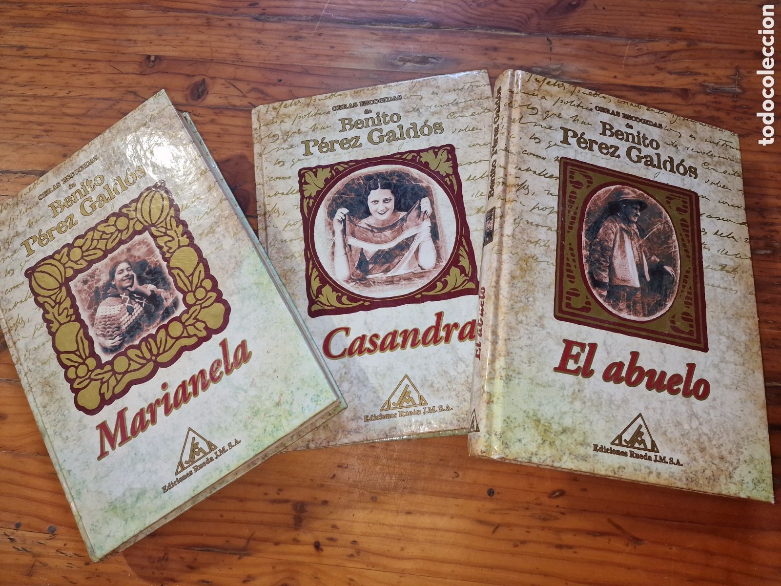 Libros de segunda mano: Lote 3 libros obras de Benito P&eacute;rez galdos, ediciones rueda 2001el abuelo,casandra y marianela