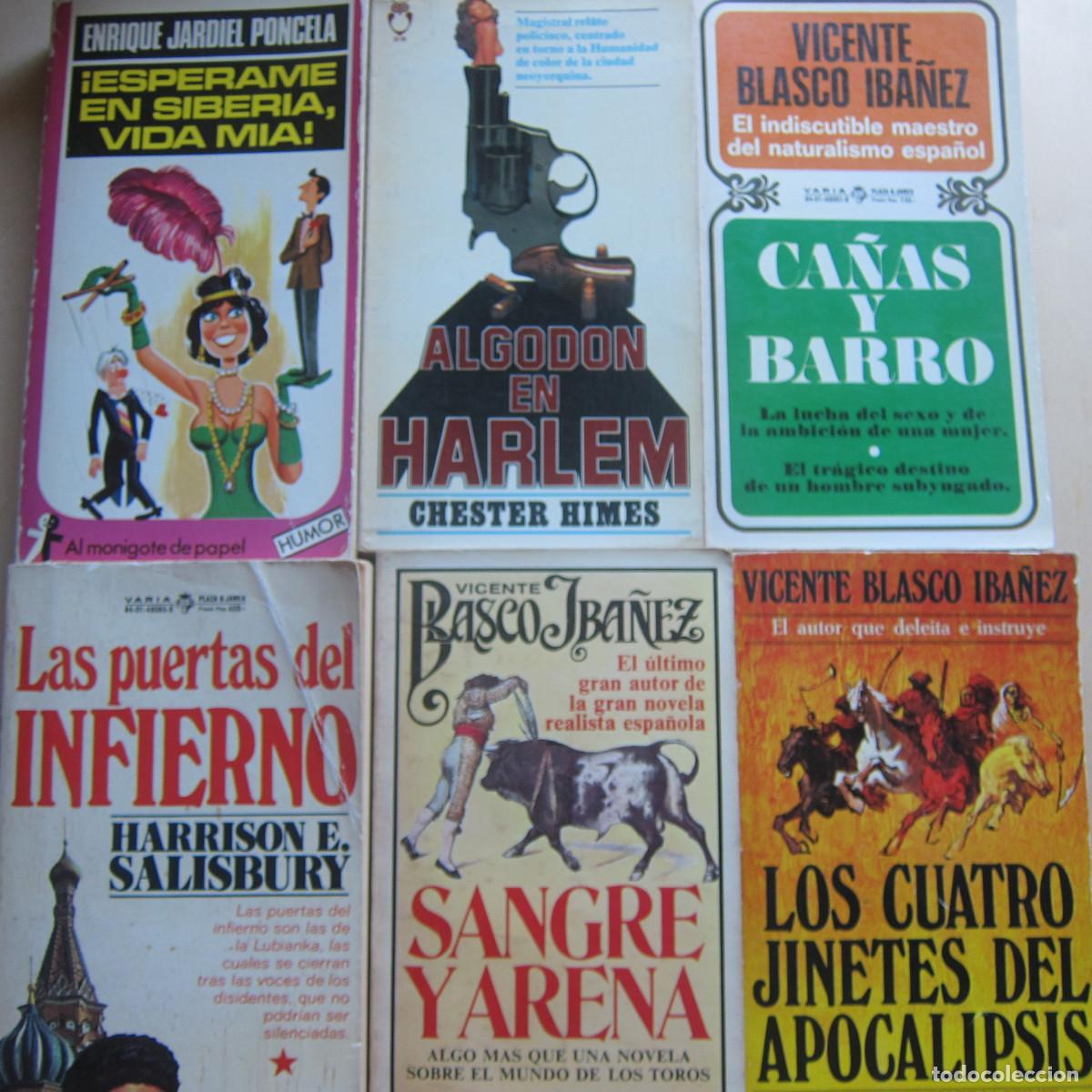 Libros de segunda mano: PACK NOVELA P&J VARIA - PONCELA, HIMES, SALISBURY, BLASCO IB&Aacute;&Ntilde;EZ (P&J) 6 UD. NOVELAS