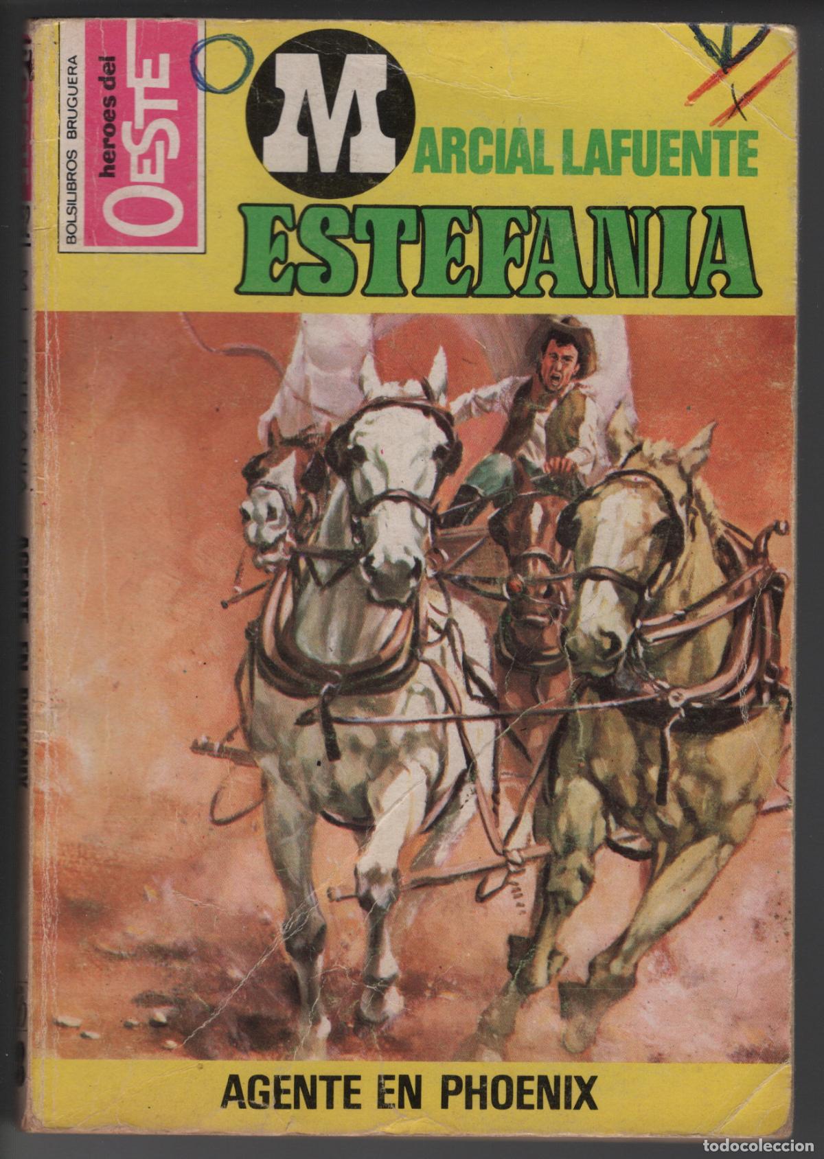 Libros de segunda mano: HEROES DEL OESTE 952 - AGENTE EN PHOENIX - ESTEFANIA - BOLSILIBRO BRUGUERA