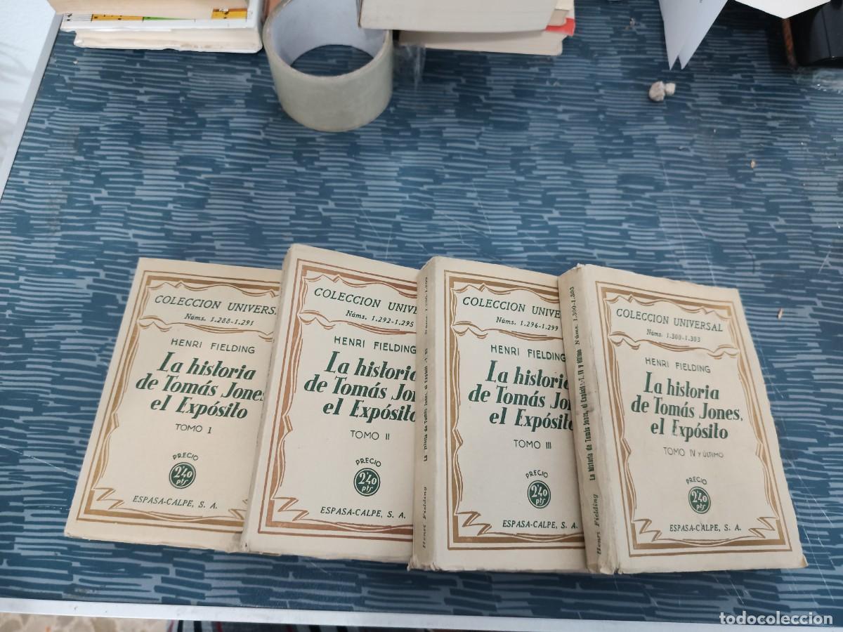 Libros de segunda mano: LA HISTORIA DE TOMAS JONES EL EXPOSITO,4 TOMOS,HENRI FIELDING,ESPASA CALPE EDITORIAL,1923, INTONSO.
