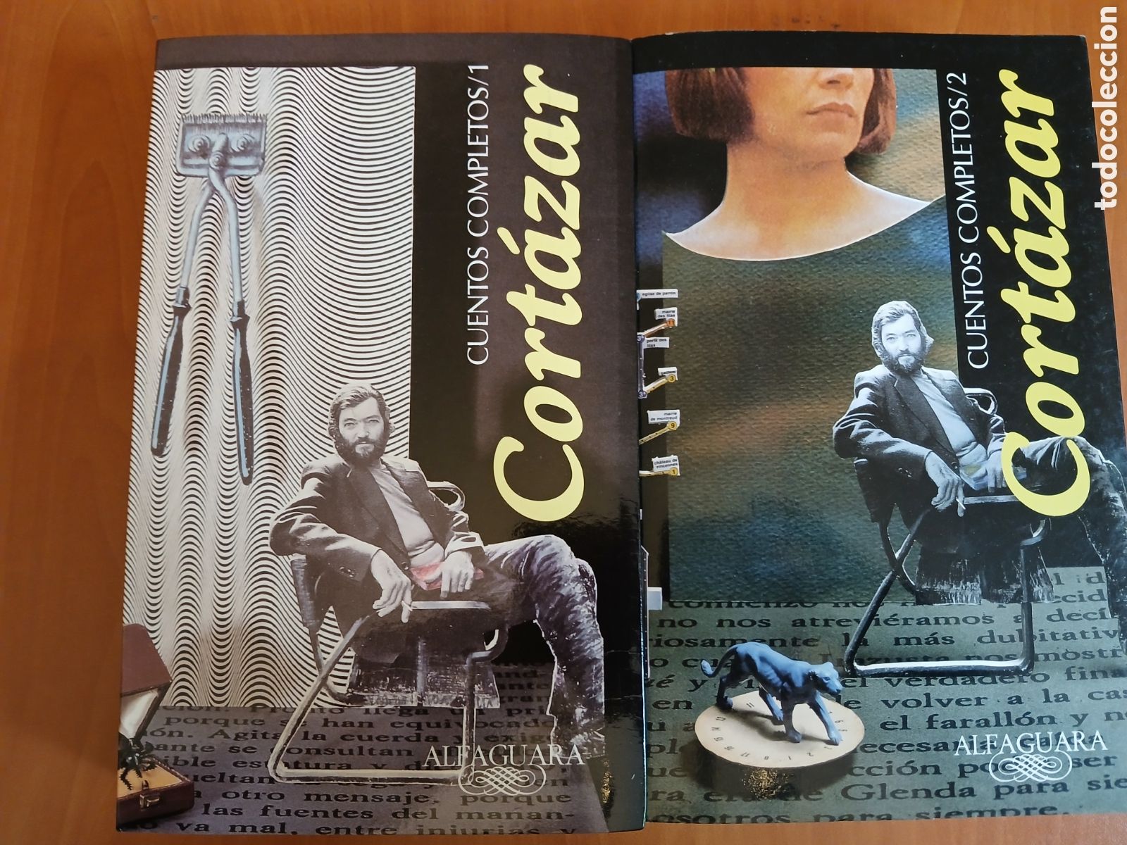 Libros de segunda mano: Cuentos Completos. Cort&aacute;zar. 2 tomos, Completa.