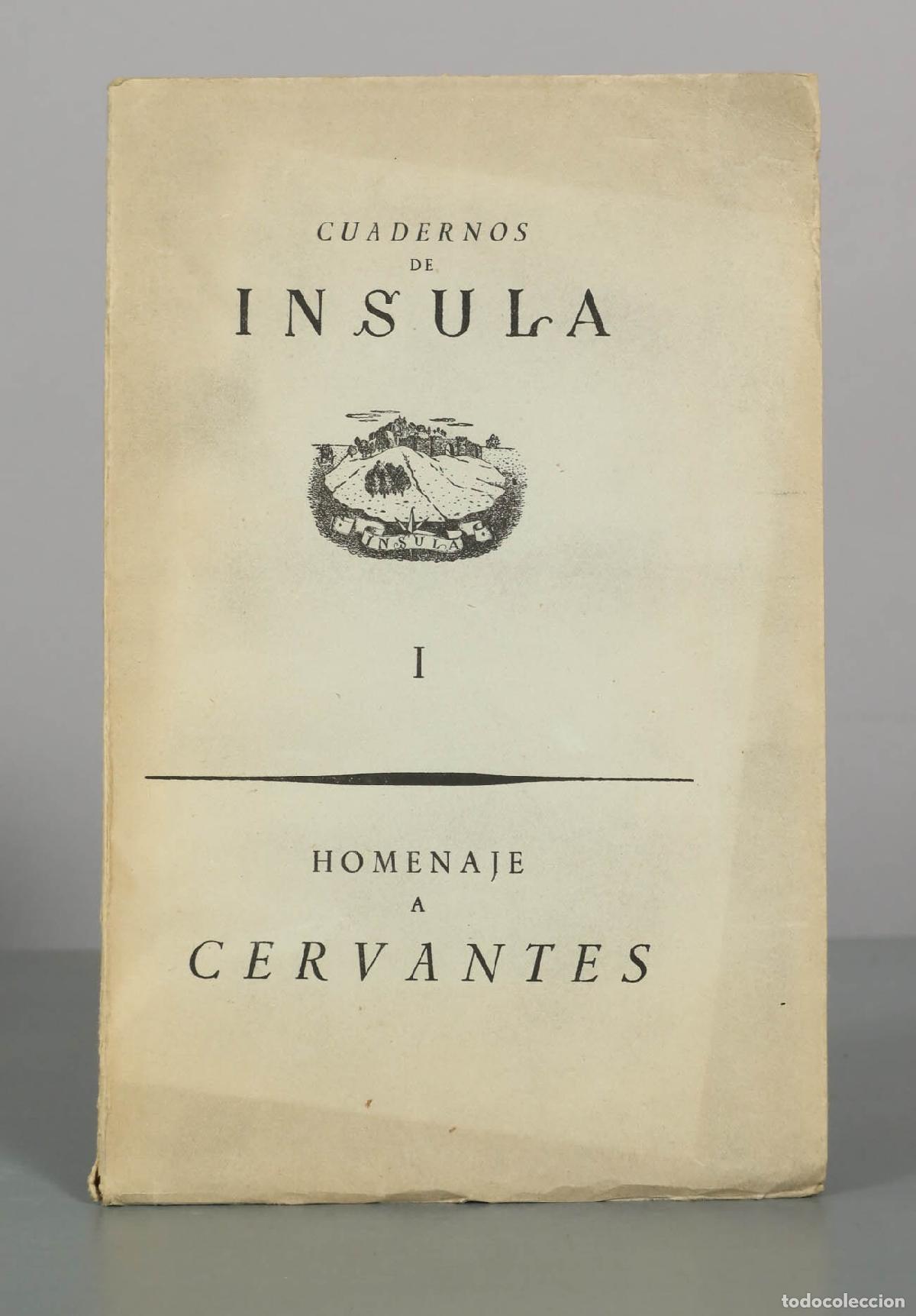Libros de segunda mano: Cuadernos de &Iacute;nsula I - Homenaje a Cervantes - E. S&aacute;nchez Leal Impresor