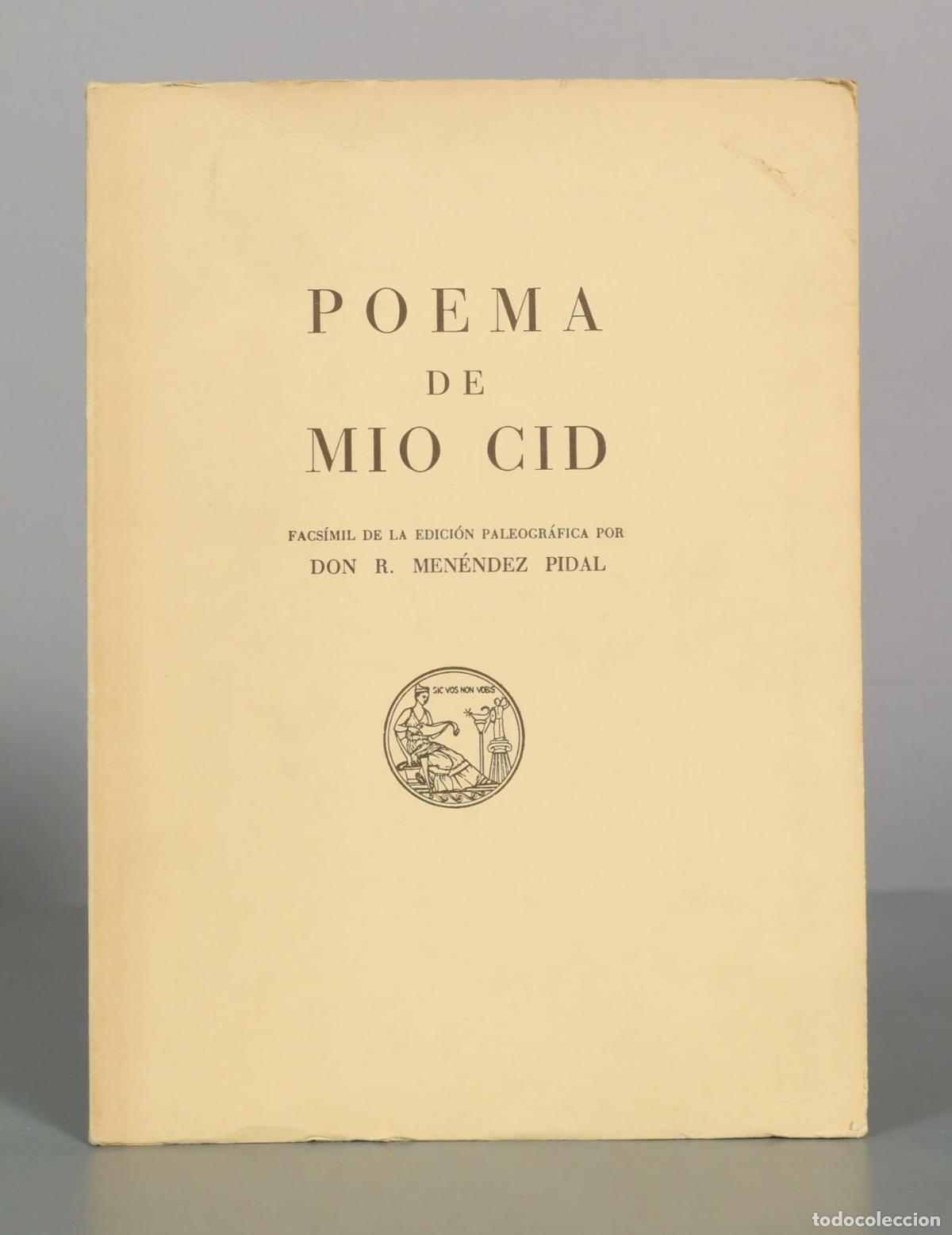 Libros de segunda mano: Poema de Mio Cid: Facs&iacute;mil de la edici&oacute;n paleogr&aacute;fica - Ram&oacute;n Men&eacute;ndez Pidal