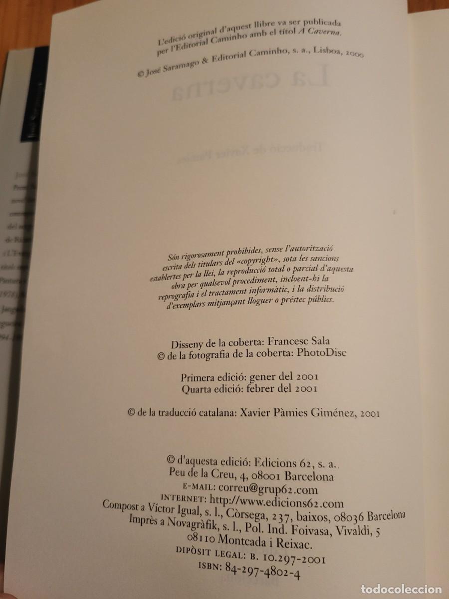 Libros de segunda mano: LA CAVERNA JOS&Eacute; SARAMAGO - Foto 3