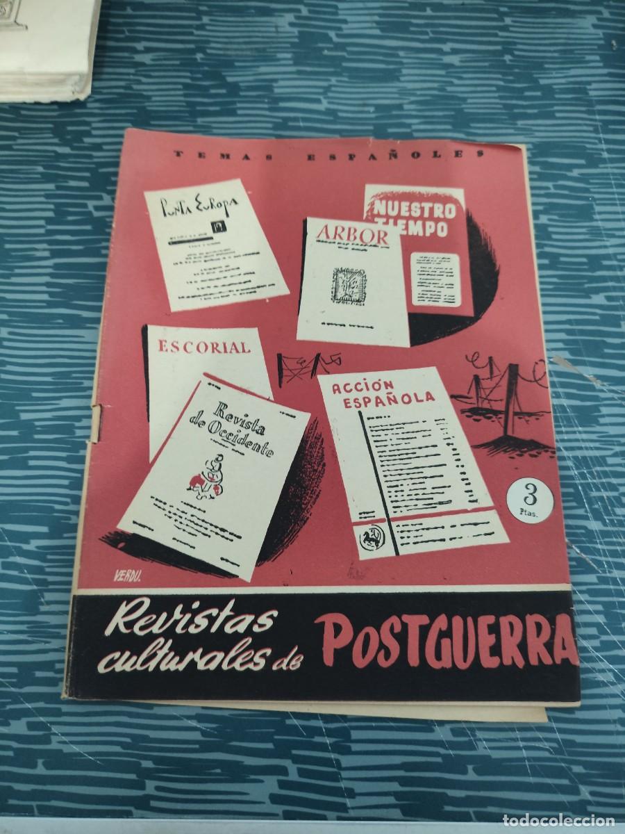 Libros de segunda mano: TEMAS ESPA&Ntilde;OLES,NUM.215,REVISTAS CULTURALES DE POSTGUERRA,1956,29 P&Aacute;GINAS.