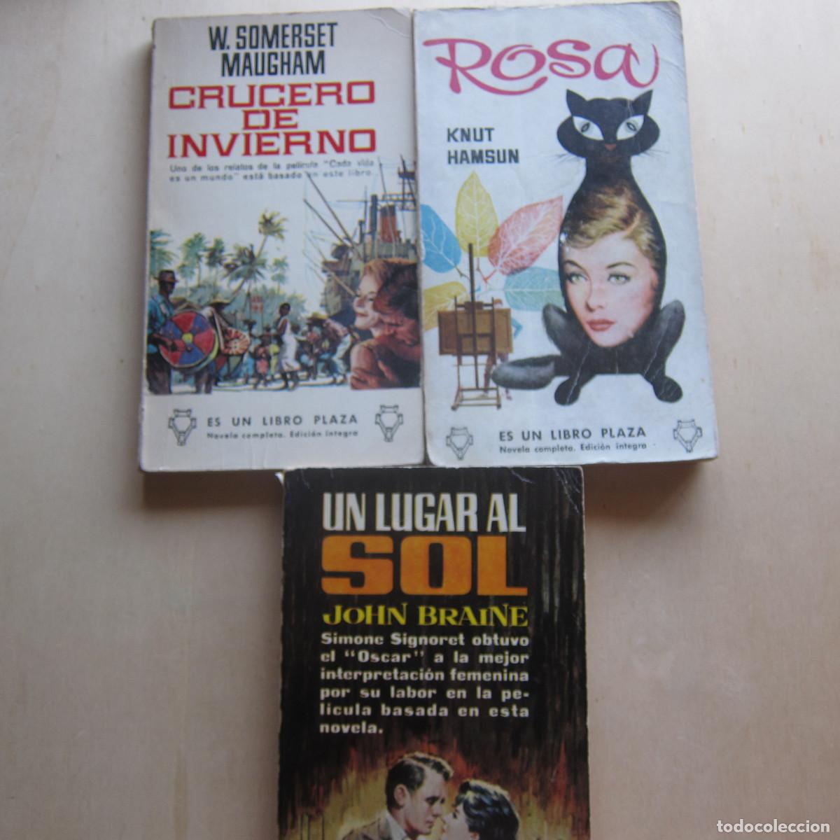 Libros de segunda mano: PACK LIBRO PLAZA - ROSA, CRUCERO DE INVIERNO, UN LUGAR AL SOL (PLAZA) 3 UD. NOVELAS